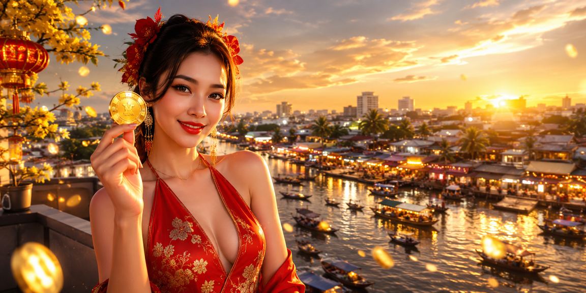 Không khí lễ hội Tết sôi động tại Cần Thơ – dịp người dùng miền Tây tham gia ưu đãi giải thưởng trực tuyến